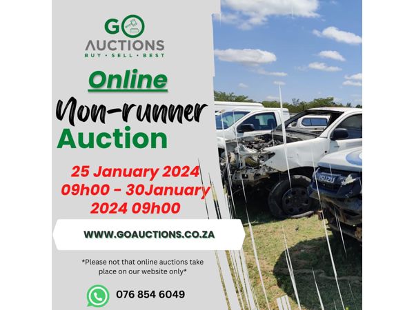 Online Non-Runner Auction 25 - 30 January 2024